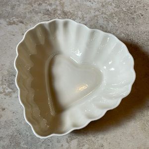 Belleek heart shaped dish